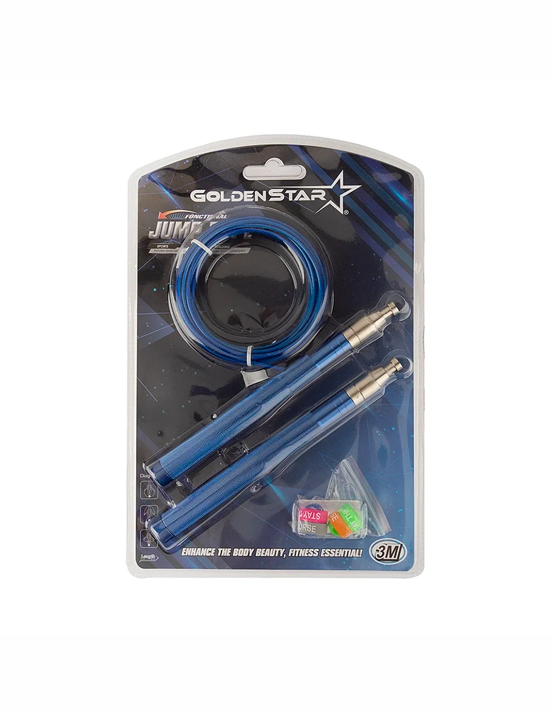 طناب کابلی Unisex بدون برند فیت گلدن استارGS-0808